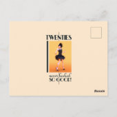 Zwanzig sahen nie so gut Vintag aus Postkarte (Rückseite)