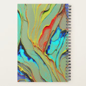 ZWANZIG VIER RETRO-WASSERFARBEN-DESIGN PLANER (Rückseite)