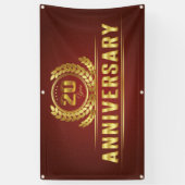 zwanzigähriger Jahrestag Banner (Vertikal)
