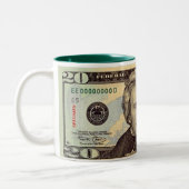 ZwanzigDollarschein Zweifarbige Tasse (Links)