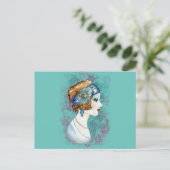 Zwanziger Dame. Postkarte (Stehend Vorderseite)