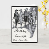 Zwanziger Mode Geburtstagskarte Karte (Gelbe Blume)