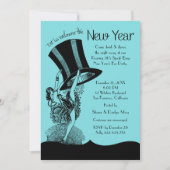 Zwanzigerjahre Des Sylvesterabends brüllendes Einladung (Vorderseite)