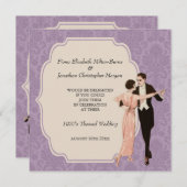 Zwanzigerjahre, die Einladungs-Vintage Einladung (Vorne/Hinten)