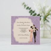 Zwanzigerjahre, die Einladungs-Vintage Einladung (Stehend Vorderseite)