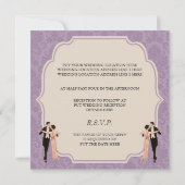 Zwanzigerjahre, die Einladungs-Vintage Einladung (Rückseite)