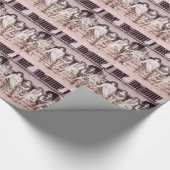 Zwanzigerjahre, die Schönheiten baden Geschenkpapier (Ecke)