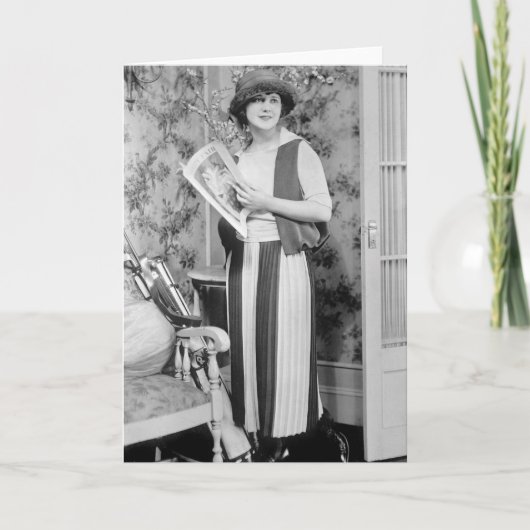 Zwanzigerjahre Golf-Mode Karte (Vorderseite)