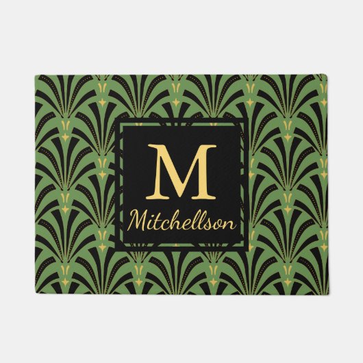 Zwanzigerjahre hoch entwickeltes Fan-Muster - Fußmatte (Vorderseite)