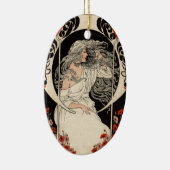 Zwanzigerjahre Kunst Nouveau Keramik Ornament (Rechts)