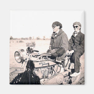 Zwanzigerjahre Männer, die Motorrad-Magneten Magnet