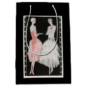 Zwanzigerjahre Prallplatten-Mode Mittlere Geschenktüte (Vorderseite)