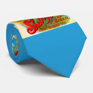 Zwanzigerjahre Sheboygan Zigarren-Aufkleberdruck Krawatte