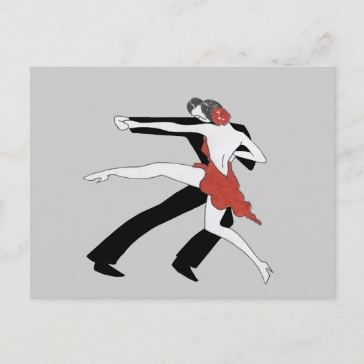 Zwanzigerjahre Tango Postkarte (Vorderseite)