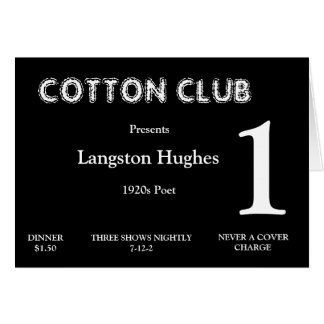 Zwanzigerjahre Tischnummer-Karte