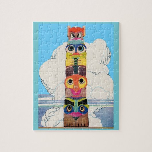 Zwanzigerjahre Totempfahl Puzzle (Vertikal)