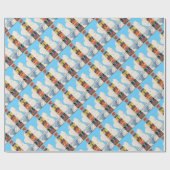 Zwanzigerjahre Totempfahldruck Geschenkpapier (Flach)