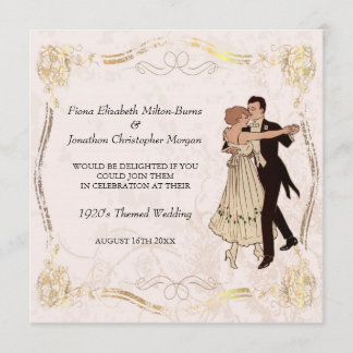 Zwanzigerjahre Vintage Einladung