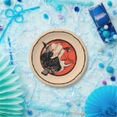 Zwanzigerjahre Vintage Halloween-Hexe Pappteller (Party)