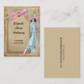 Zwanzigerjahre Vintages Mode-Geschäft Visitenkarte (Vorne/Hinten)