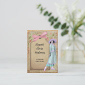 Zwanzigerjahre Vintages Mode-Geschäft Visitenkarte (Stehend Vorderseite)