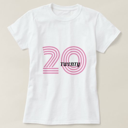 Zwanzigjähriger T - Shirt (Design vorne)