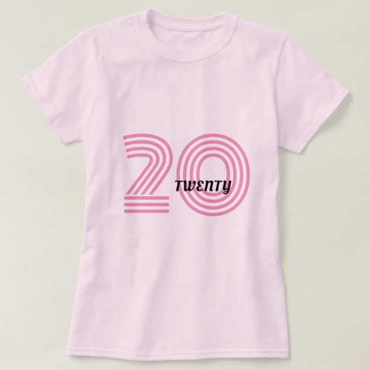 Zwanzigjähriger T - Shirt (Design vorne)