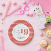 Zwanzigjähriges Party Pappteller (Party)