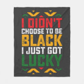 Zwanzigst habe ich mich nicht für schwarz entschie fleecedecke (Vorderseite)