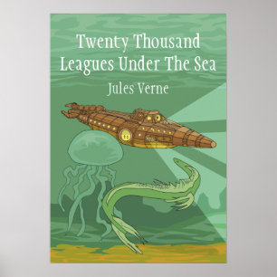 Zwanzigtausend Ligen unter dem Meer - Jules Verne Poster