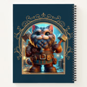 Zwarf Feline Fantasy Adventure Notizblock (Rückseite)