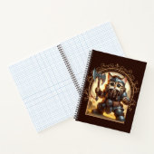 Zwarf Feline Fantasy Adventure Notizblock (Innenseite)