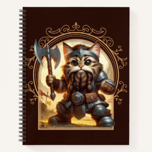 Zwarf Feline Fantasy Adventure Notizblock