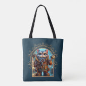 Zwarf Feline Fantasy Adventure Tasche (Rückseite)