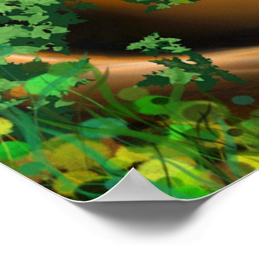 Zwarf Land Poster (Ecke)