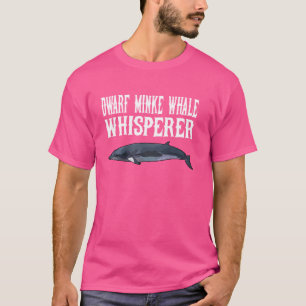 Zwarf Minke Whale Wisperer Funny Whale Lover Gesch T-Shirt