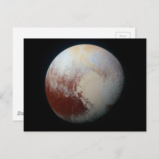 Zwarf Planet Pluto Postkarte (Vorne/Hinten)