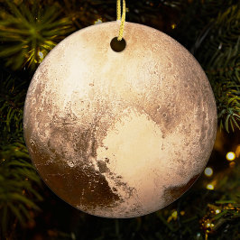 Zwarf Planet Pluto Weihnachtsbaum Keramik Ornament