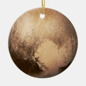 Zwarf Planet Pluto Weihnachtsbaum Keramik Ornament (Vorne)