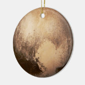Zwarf Planet Pluto Weihnachtsbaum Keramik Ornament (Links)