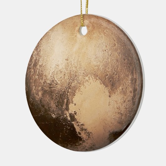 Zwarf Planet Pluto Weihnachtsbaum Keramik Ornament (Links)