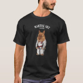 Zwarf Rabbit Judo Karate Master in White Judogi T-Shirt (Vorderseite)