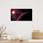 Zwarf Star Alien Planets Space Art Poster (Küche)