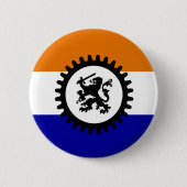Zwart Front Oranje Wit Blauw Button (Vorderseite)