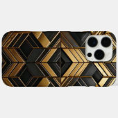 Zwart goud bling retro Case-Mate iPhone hülle (Rückseite (Horizontal))