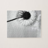 Zwart wit Paardebloem Black and White Dandelion Puzzle (Horizontal)