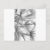 Zwart Wit Print Schwarz-weiß Print Pflanze Postkarte (Vorderseite)
