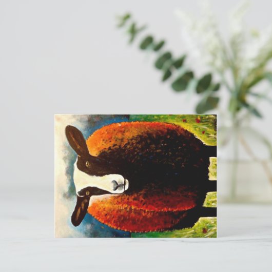 Zwartbles Postkarte (Stehend Vorderseite)