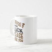 zwarte koffie kaffeetasse (Vorderseite Links)