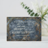 Zwarven Splendor Fantasy Wedding Dankeskarte (Stehend Vorderseite)